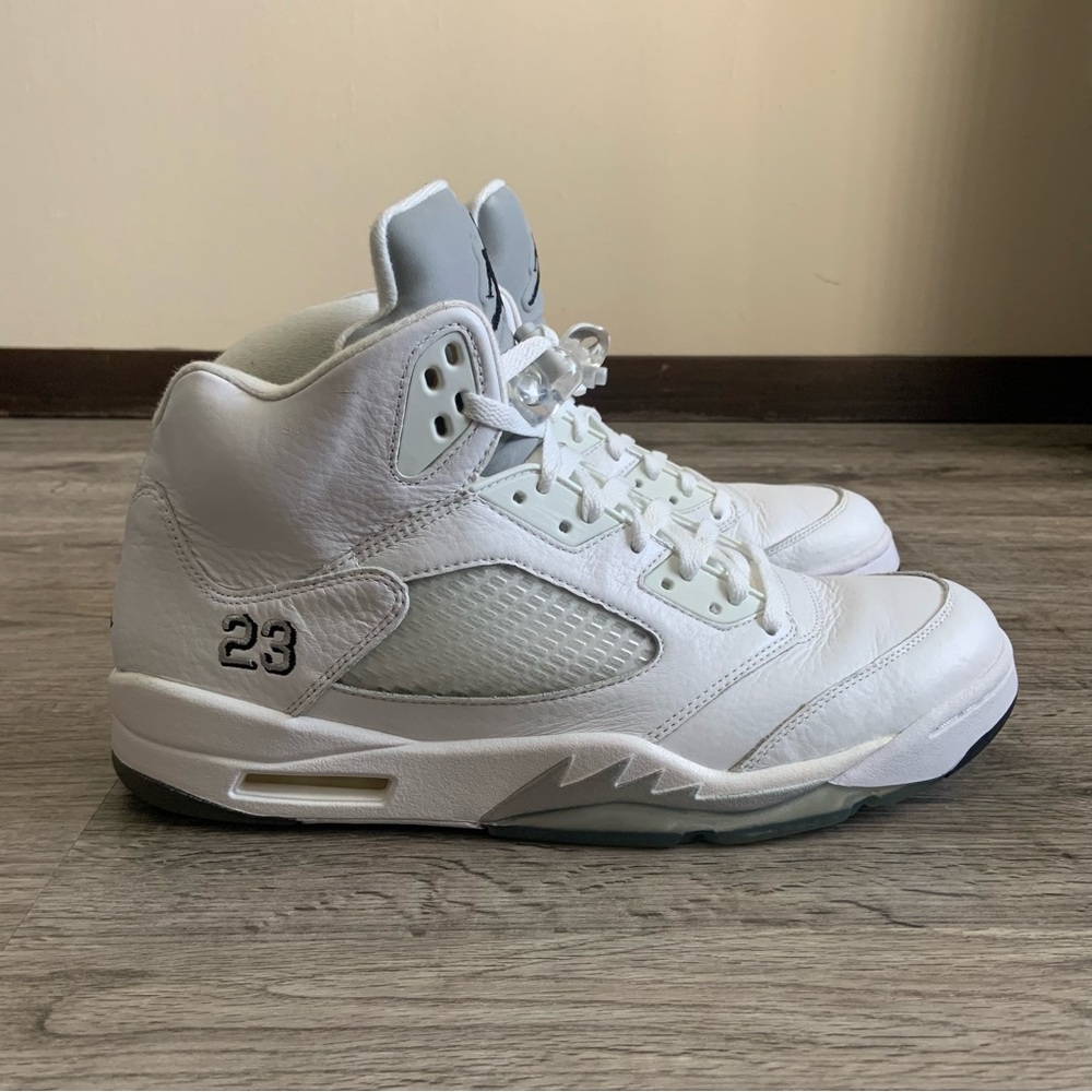 Jordan 5 Retro Metallic White (2015) 136027-130 Size 13